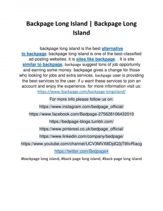 Backpage Long Island | Backpage Long Island
