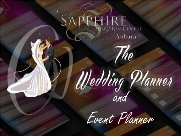 The Sapphire Function Centre- Events Planner