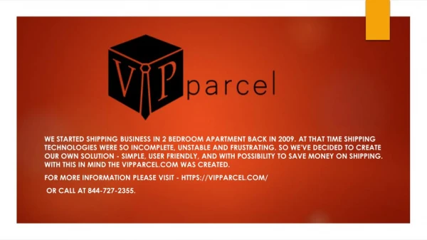 Calculate Shipping - VIPparcel