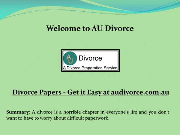 divorce process in Australia, divorce documents, divorce papers