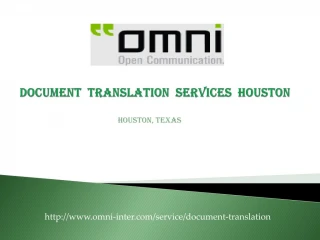 Document Translation Services Houston - slide 1