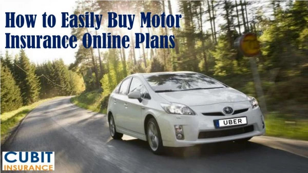 How to Easily Buy Motor Insurance Online Plans