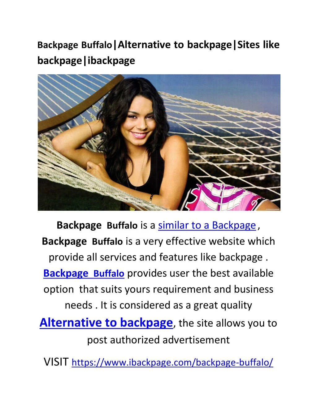 backpage buffalo alternative to backpage sites