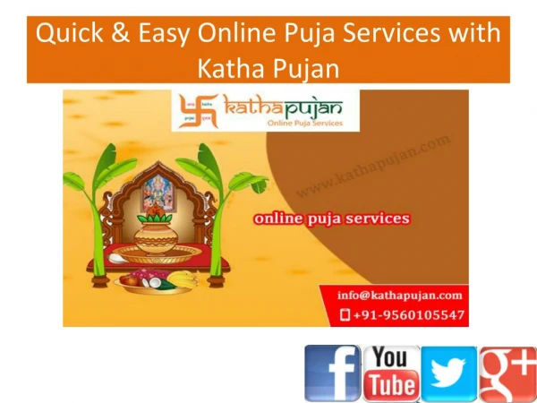 Book Your Puja Online at best Rates only at Katha Pujan