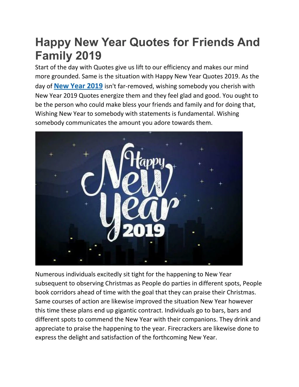 happy new year quotes for friends and family 2019