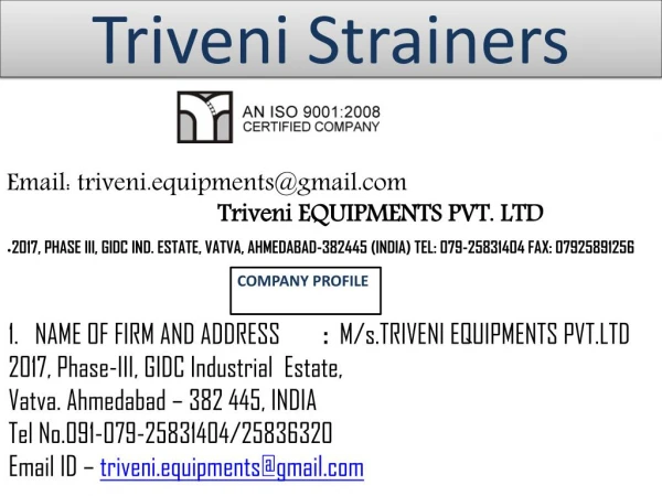 Best Duplex Strainers in Ahmedabad, Gujarat