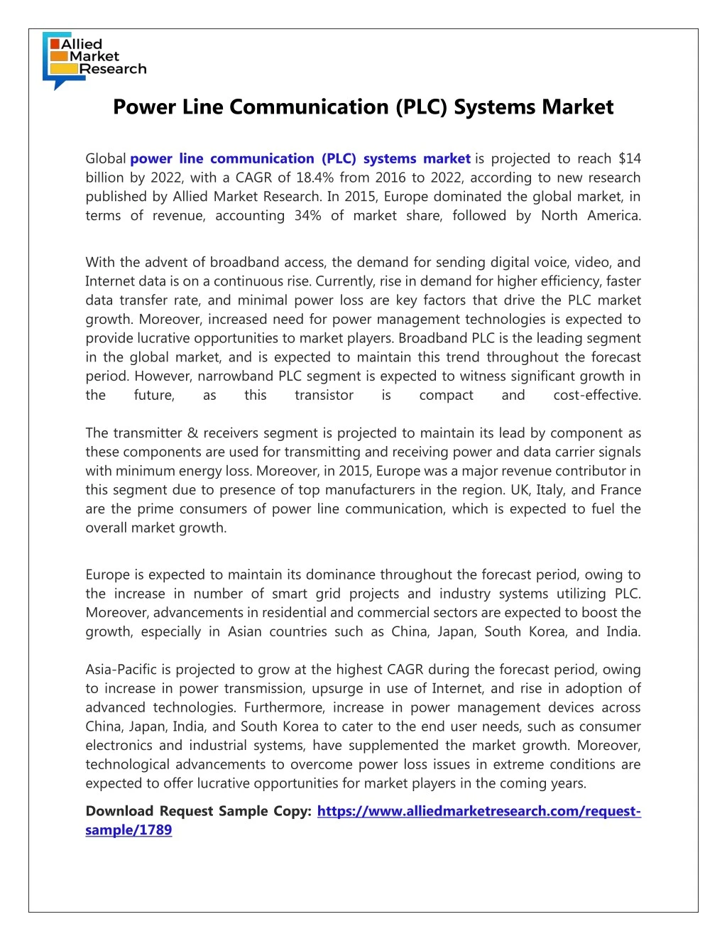 power line communication plc systems market