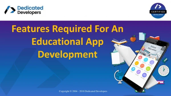 Features Required For An Educational App Development