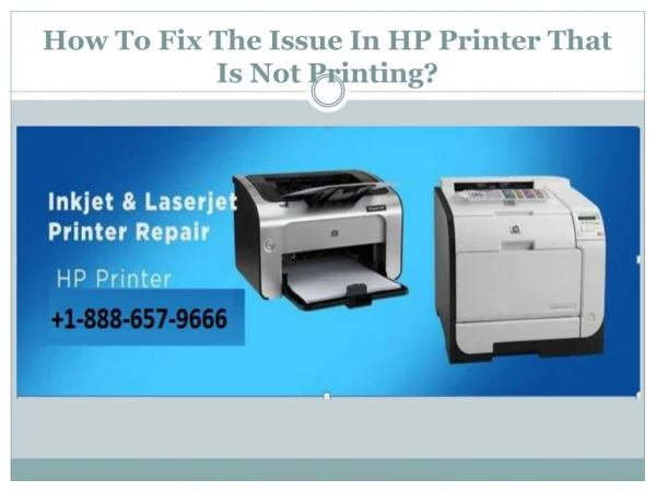 How To Fix The Issue In HP Printer That Is Not Printing?