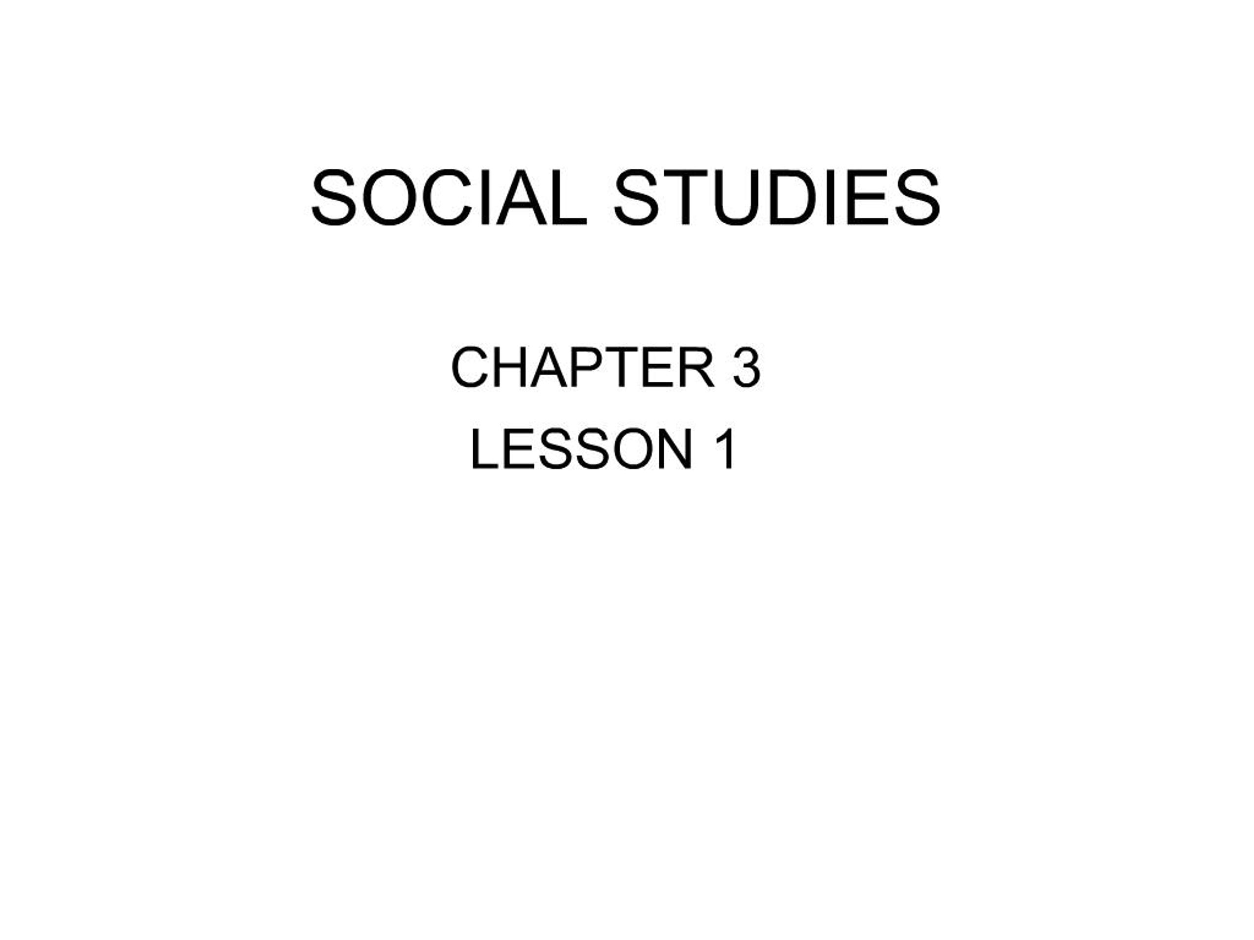PPT - SOCIAL STUDIES PowerPoint Presentation, free download - ID:807925