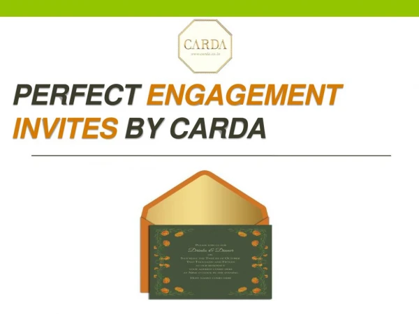 Perfect Engagement Party Invitation by CARDA