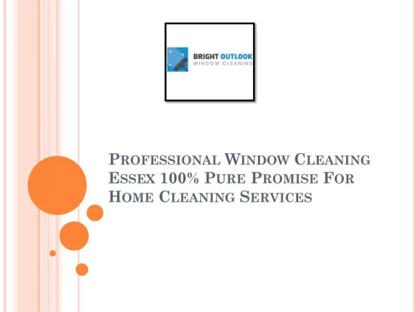 Professional Window Cleaning Essex 100% Pure Promise For Home Cleaning Services