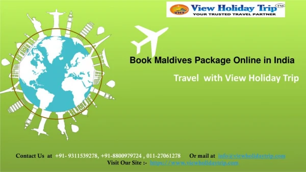 Book Maldives Package Online in India | Honeymoon Packages in Maldives