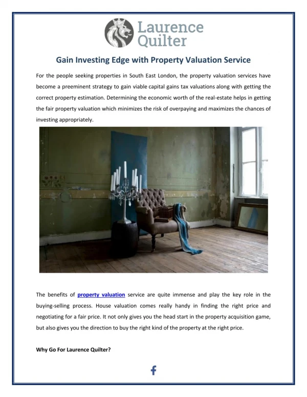 Gain Investing Edge with Property Valuation Service