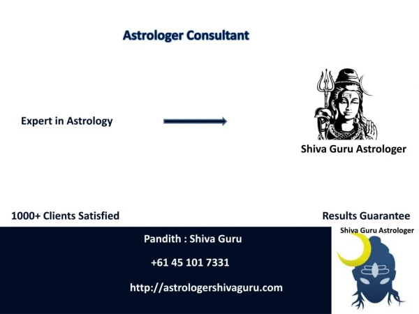 Astrologer Shiva Guru- Court Cases Consultant in Australia
