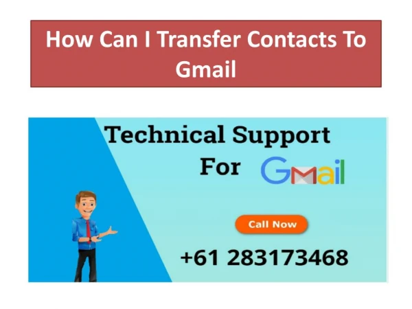 How Can I Transfer Contacts To Gmail