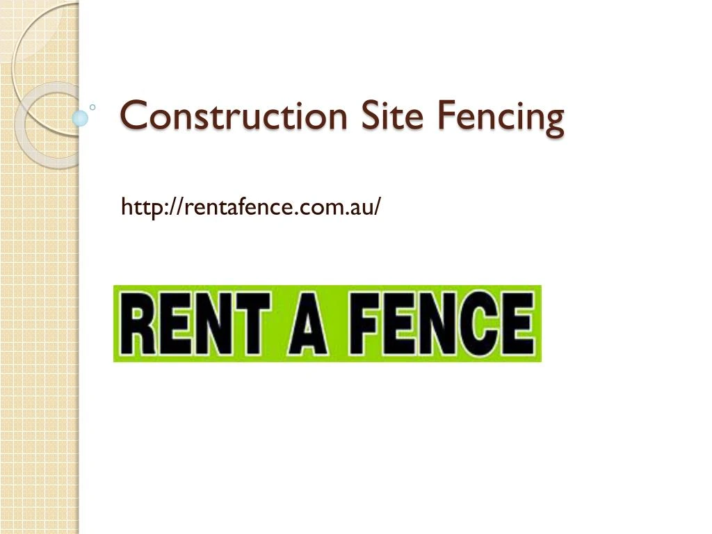 construction site fencing