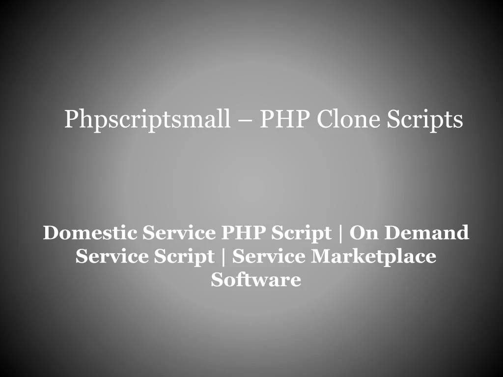 domestic service php script on demand service script service marketplace software