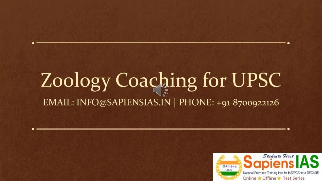 zoology coaching for upsc
