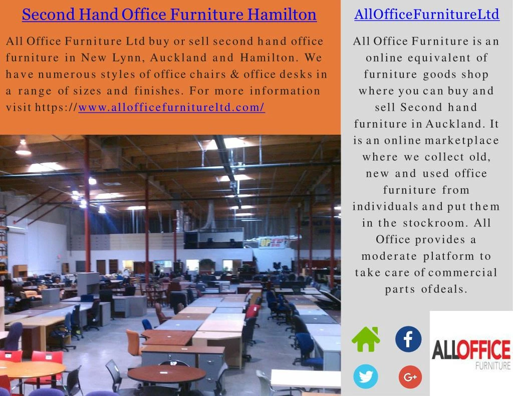 second hand office furniture hamilton