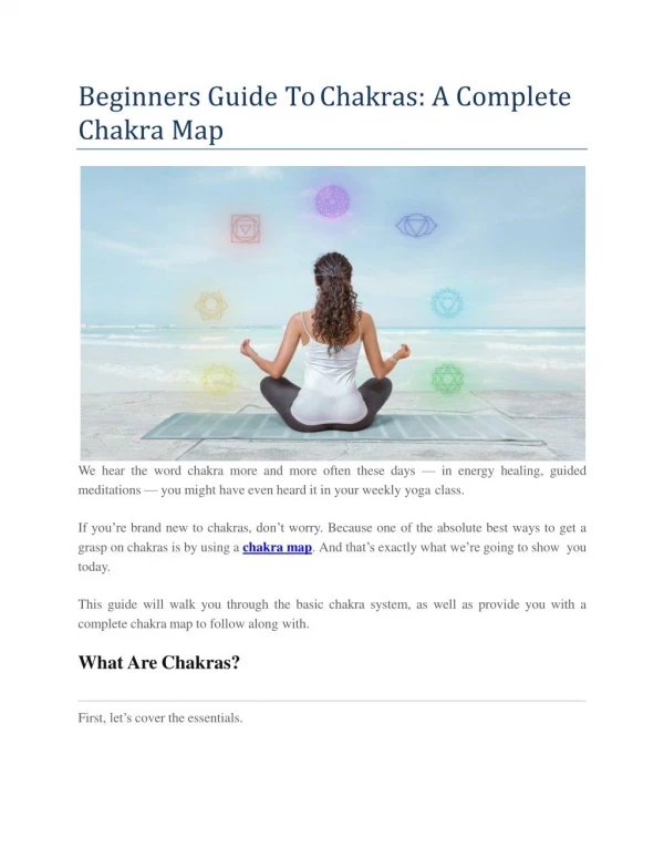 Beginners Guide To Chakras: A Complete Chakra Map