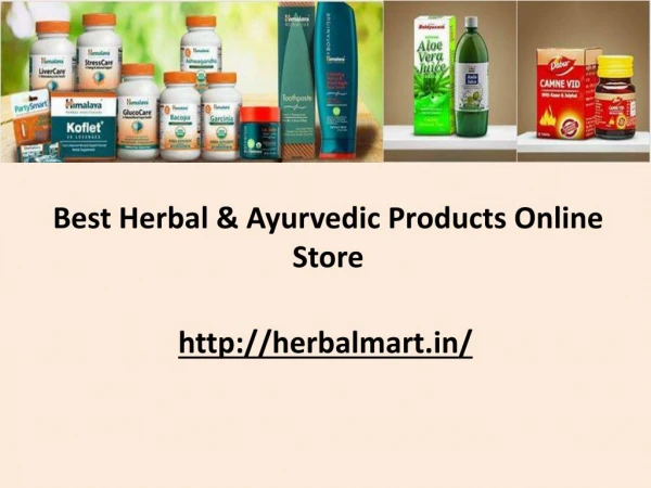 Online Herbal and Ayurvedic Products by Herbal Mart