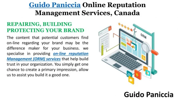 Online Reputation Management (ORM) Services- Guido Paniccia