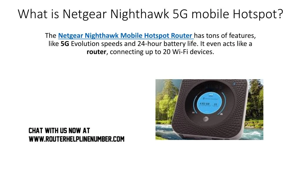 what is netgear nighthawk 5g mobile hotspot