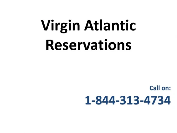 Book a Flight Tickets on Virgin Atlantic Reservations
