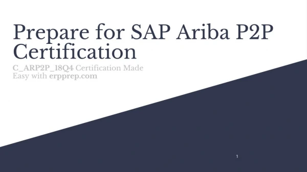 All You Need to Know About SAP Ariba Procurement (C_ARP2P_18Q4) Certification Exam