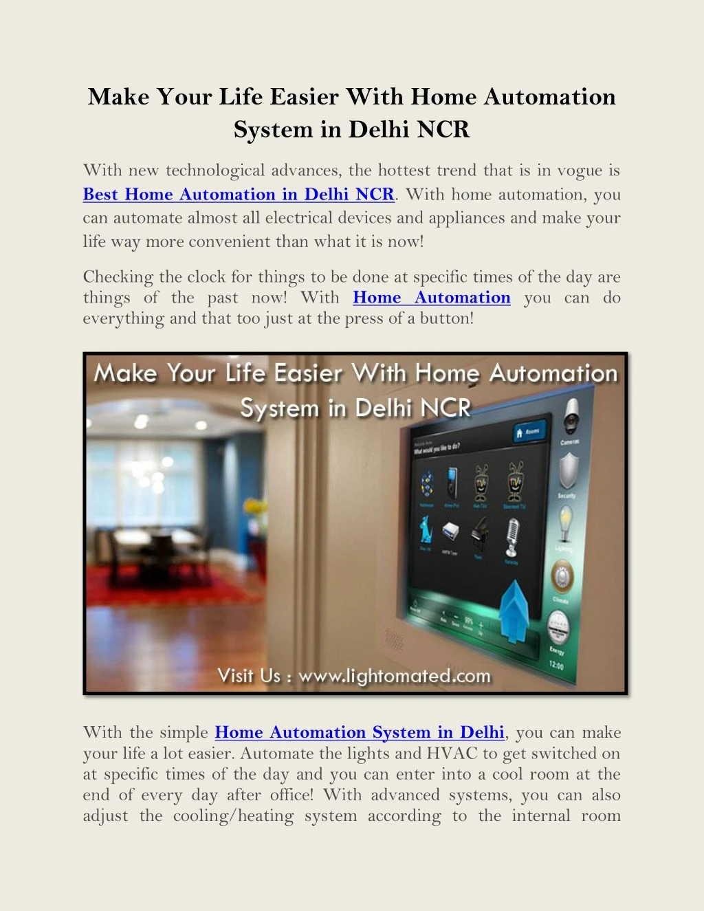 make your life easier with home automation system