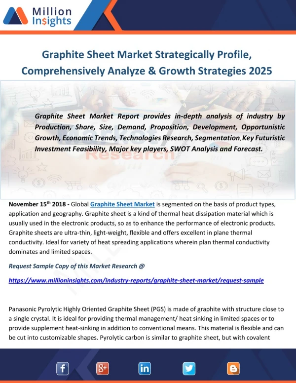 Graphite Sheet Market Strategically Profile, Comprehensively Analyze & Growth Strategies 2025