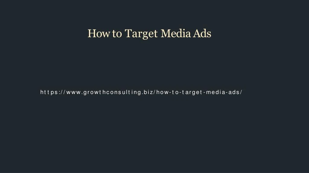 how to target media ads