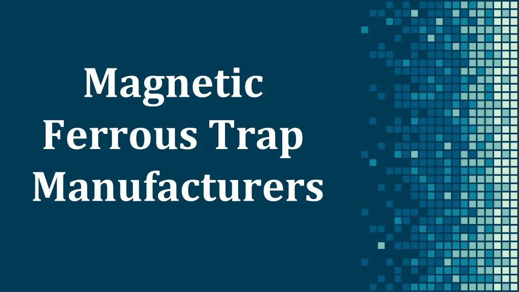 magnetic ferrous trap manufacturers