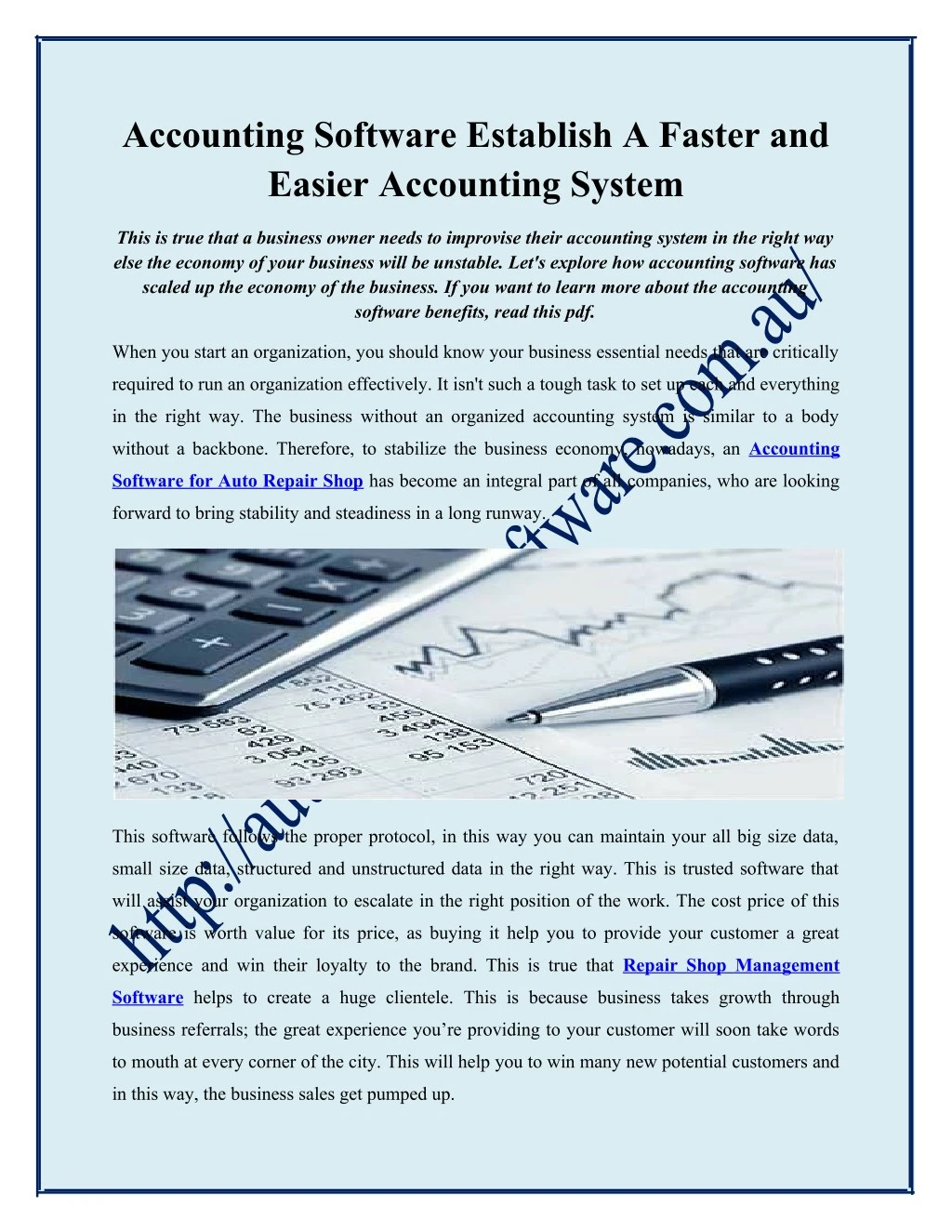 accounting software establish a faster and easier