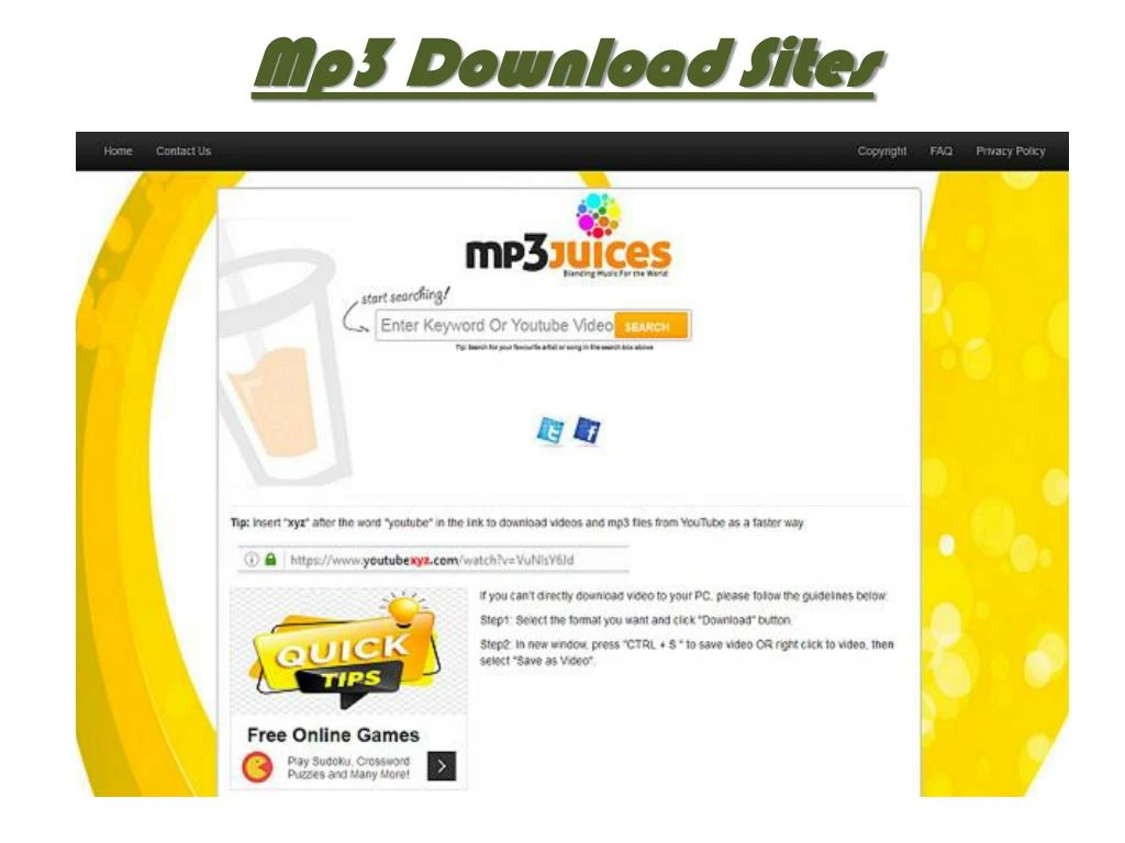 mp3 download sites