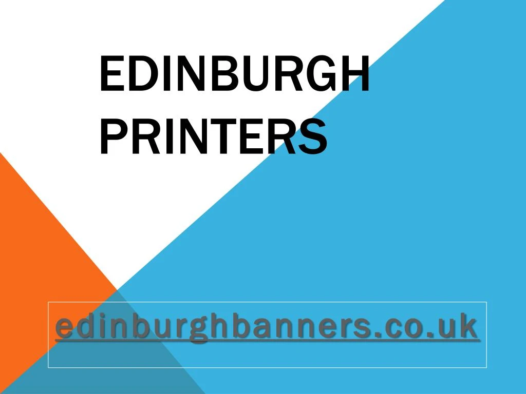 edinburgh printers