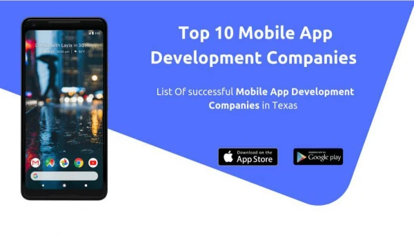 Top 10 Mobile App Development Companies in Texas