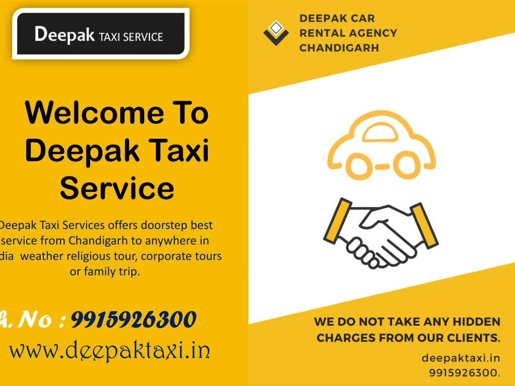 welcome to deepak taxi service