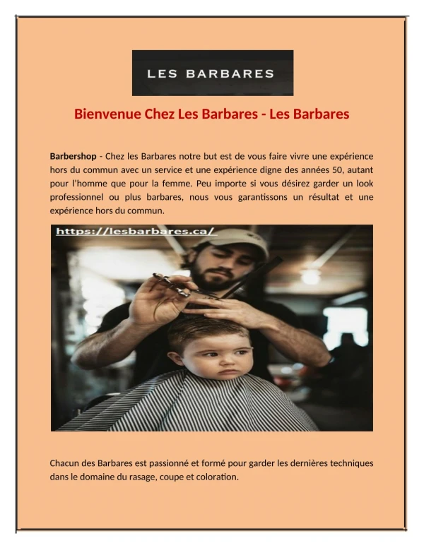 Bienvenue Chez Les Barbares - Les Barbares