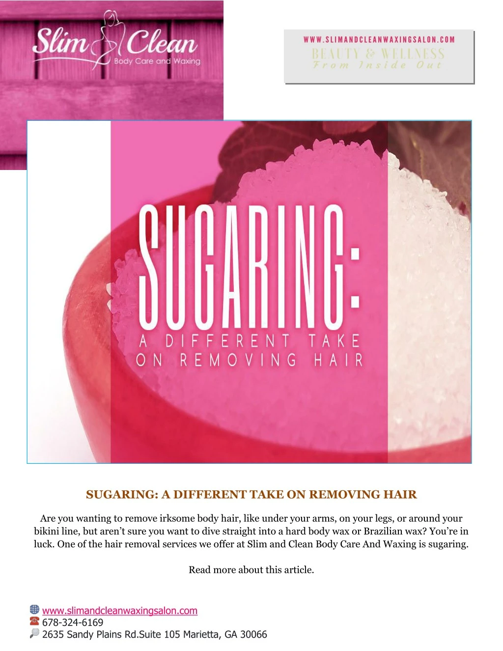 sugaring a different take on removing hair
