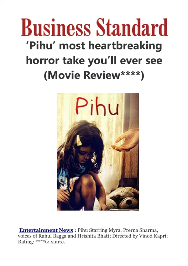Pihu' most heartbreaking horror take you'll ever see