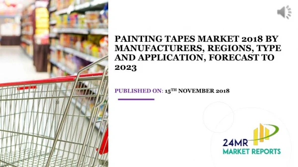 Painting Tapes Market 2018 by Manufacturers, Regions, Type and Application, Forecast to 2023