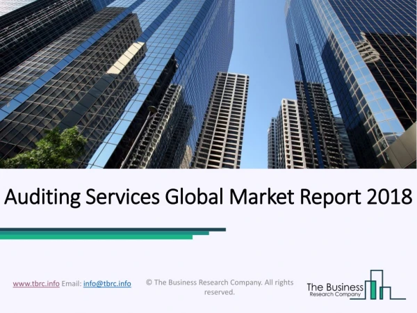 Auditing Services Global Market Report 2018