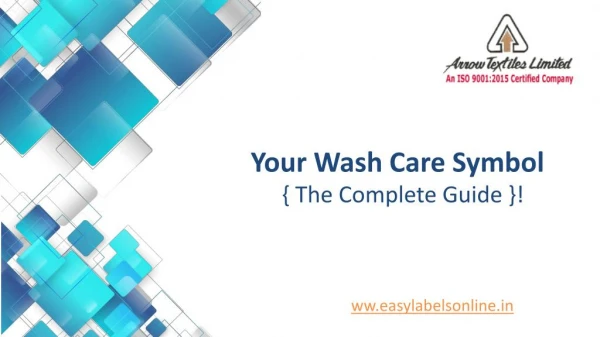 Wash Care Symbols - Easylabelsonline