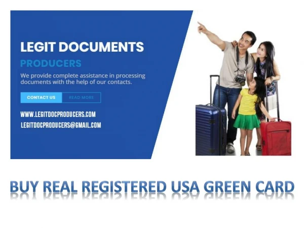 Buy real registered USA green card