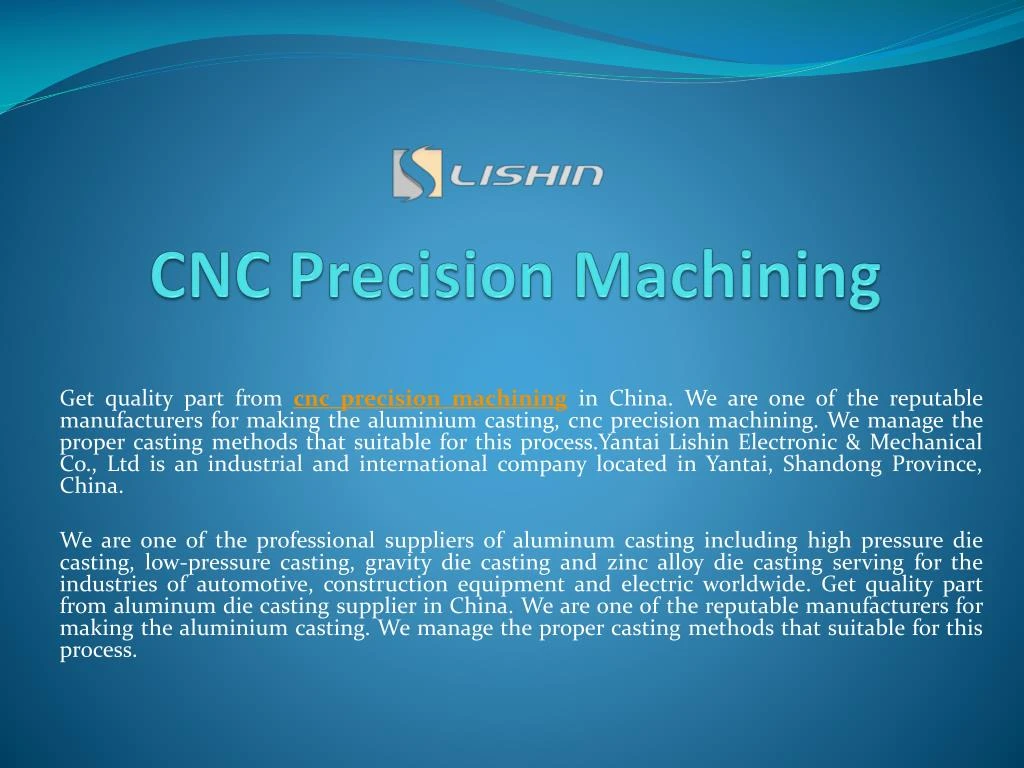 cnc precision machining