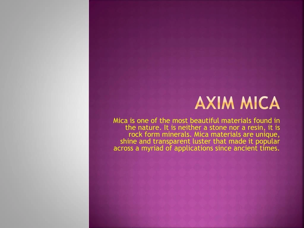 axim mica