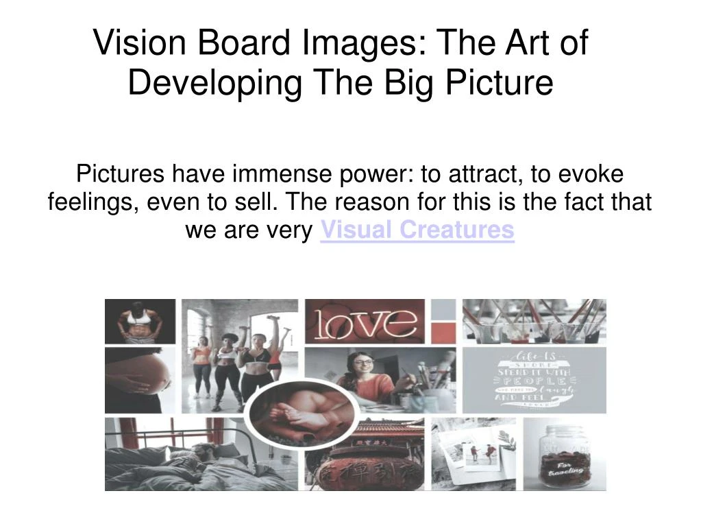 vision board images the art of developing the big picture