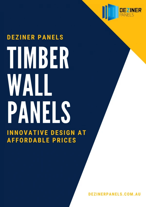 Timber Wall Panels | Deziner Panels